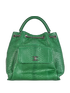 Large Urban Luxury Drawstring Backpack, &pound;2,750, Handbags, Green, Leather, Front view